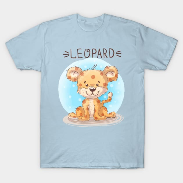 leopard cartoon T-Shirt by Mako Design 